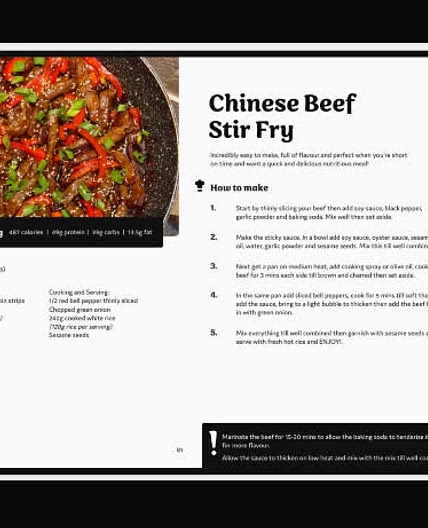 Chinese beef stirfry