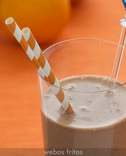 Batido de naranja y chocolate