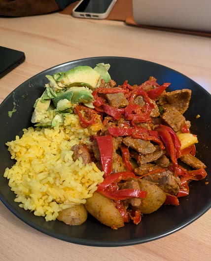 Fajitas con carne