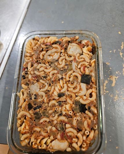 Ratatouille aux calamars et aux pâtes