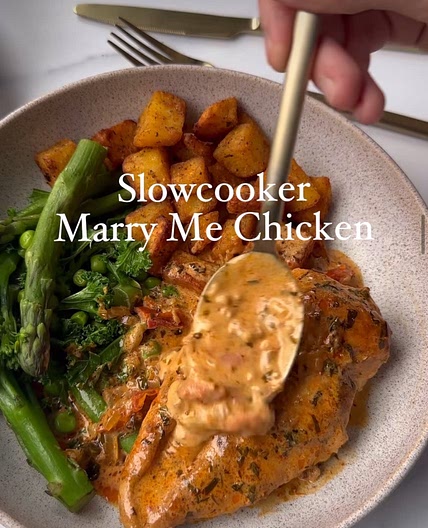 Slow cooker marry me chicken