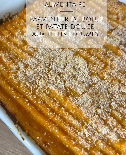 Parmentier de bœuf à la patate douce 