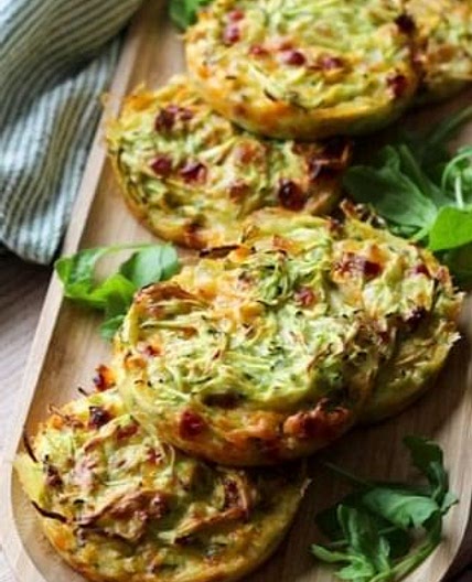 Galettes de courgettes au chorizo mozzarella 🌶