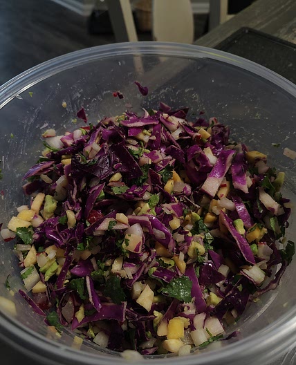 Mango Red Cabbage Pico