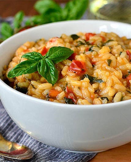Tomato-Basil Risotto