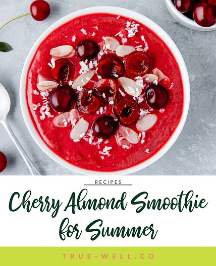 Cherry Almond Smoothie for Summer