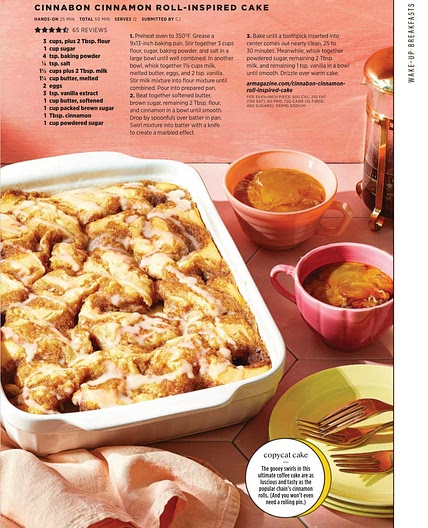 Cinnabon cinnamon roll inspired cake