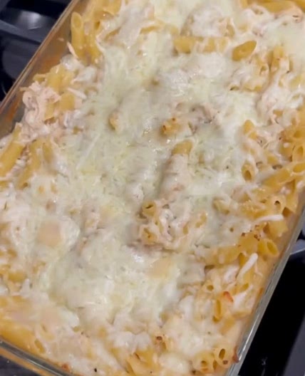 Dump & Bake Chicken Alfredo