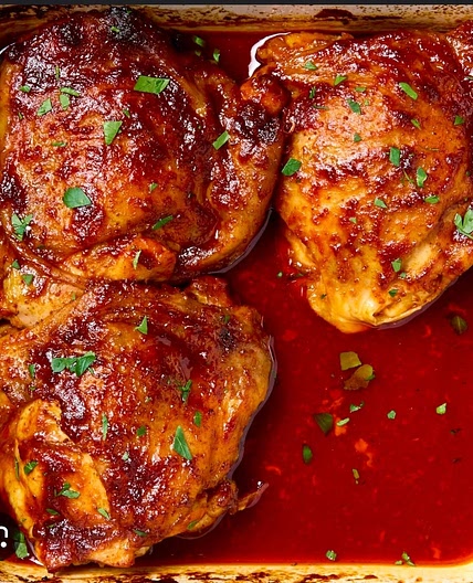 Airfyer healthy orange chicken thighs