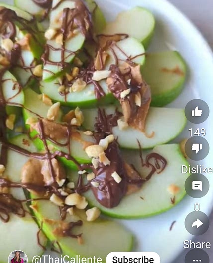 Apple peanut nachos 225cal *