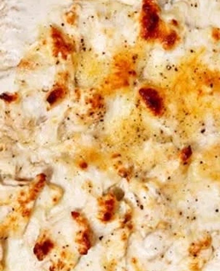 Oven Baked Ramen Chicken Alfredo