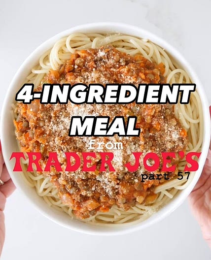 Vegan Spaghetti Bolognese (Trader Joes: 4 Ingredients)