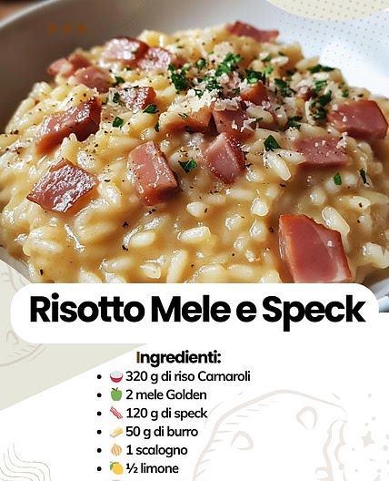Risotto Mele e Speck