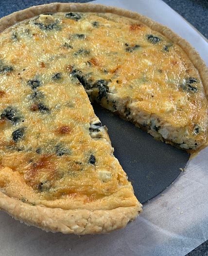 Spinach and Feta Quiche