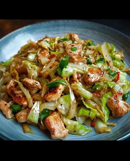 Chinese Chicken Cabbage Stirfry
