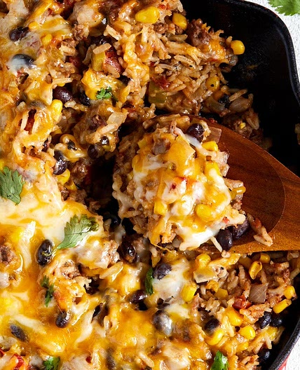 Mexican beef and rice 