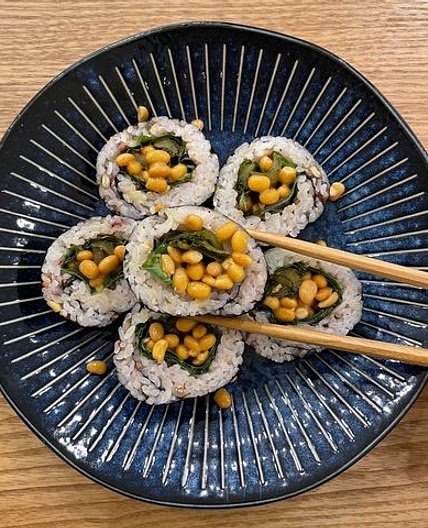 낫또 갓김치 김밥🤌🏻