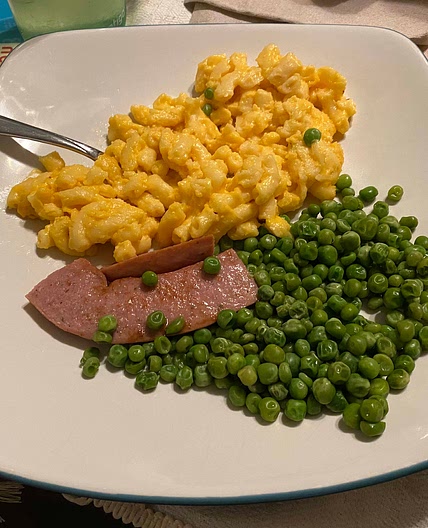 Macaroni and Cheese and Kielbasa (no ingredients)