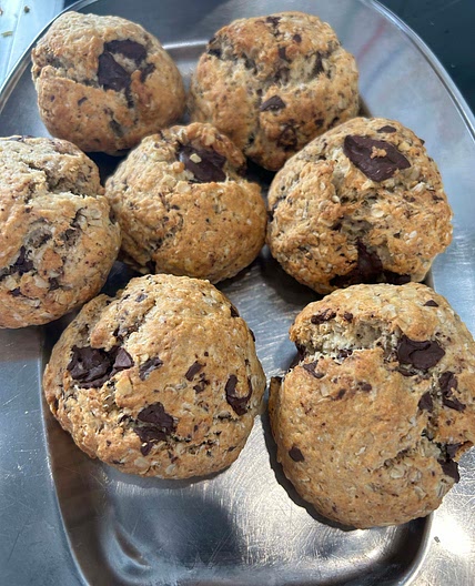 Oat Chocolate Chip Cookies
