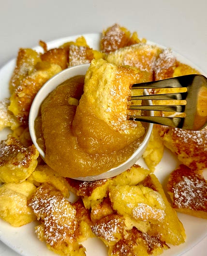 Kaiserschmarrn with homemade apple sauce 