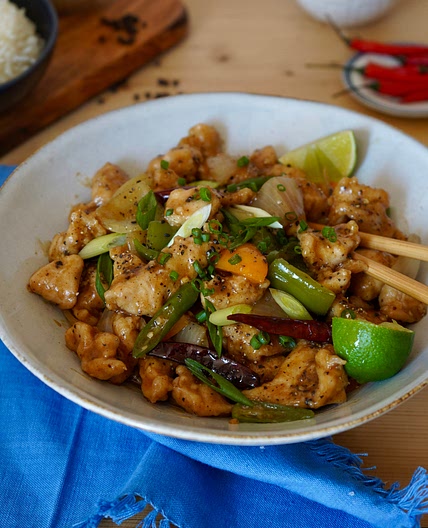Black Pepper Chicken 