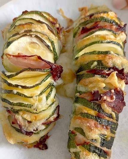 Courgettes hasselback 🧀
