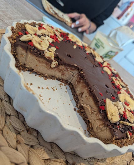 Vegan Peanut Butter Chocolate Tart