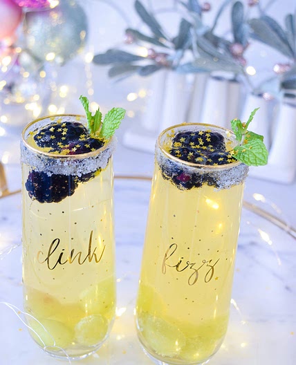 NYE Champagne Sparkler Cocktail