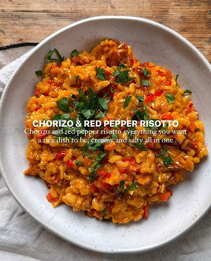 Chorizo and Red Pepper Risotto