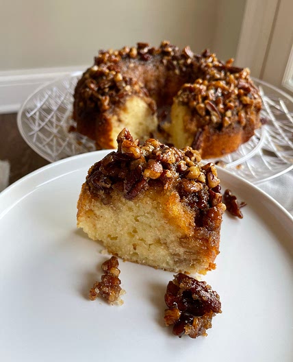 Pecan upside down cake 