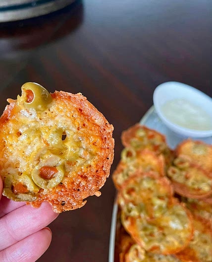 Cheesy Olive Chips