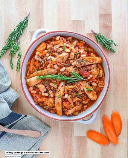 Hearty Sausage and Bean Breakfast Stew