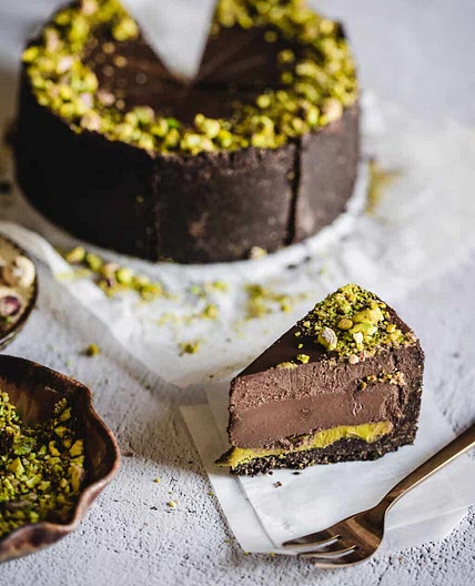 Chocolate pistachio cake (GF)