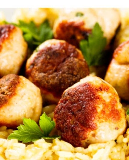 Chicken Kofta & Tzatziki With Lemon Dill Rice
