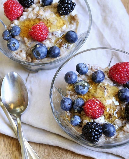 Purple Tibetan Barley Pudding with Fruit