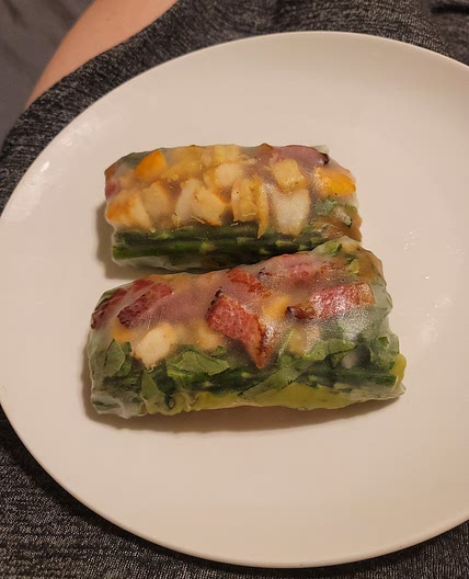Pork & Shrimp spring rolls