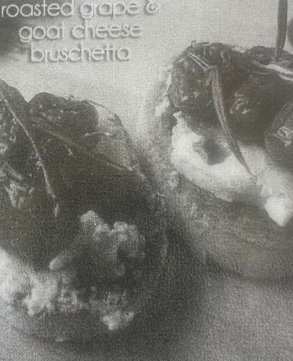 Roasted Grapes & Goal Cheese Bruschella a la 