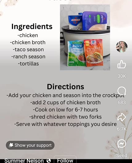 Chicken Ranch Tacos