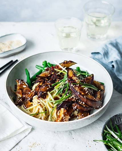 Sticky Garlic and Chilli Eggplant