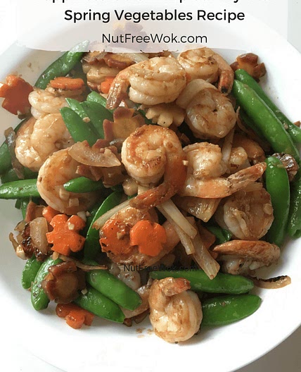 Happiness is a Shrimp with Spring Vegetables Stir Fry