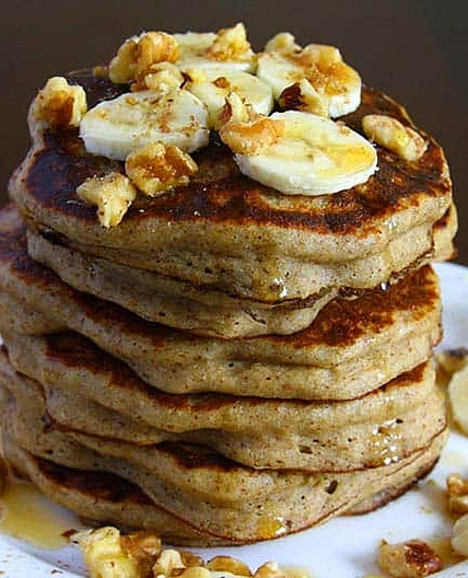 Gluten-Free, Flourless, Vegan Banana Pancakes