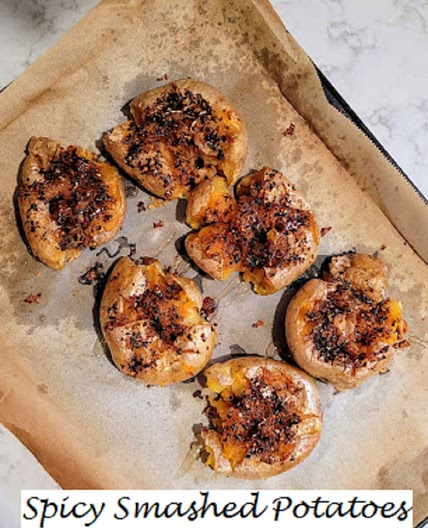 Spicy Smashed Potatoes