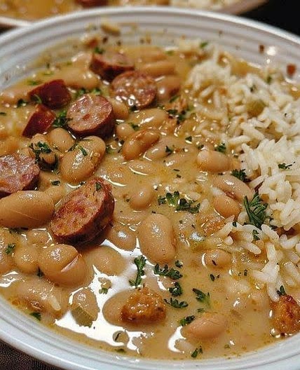 Rice, White Beans, and Sausage