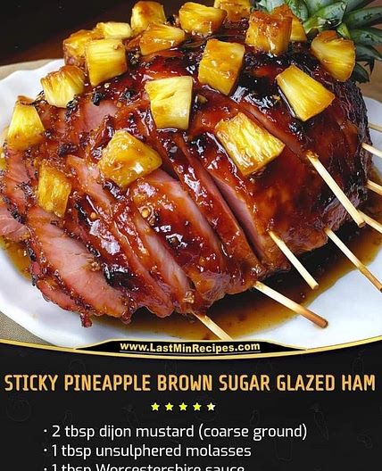 Sticky Pineapple Glazed Gammon