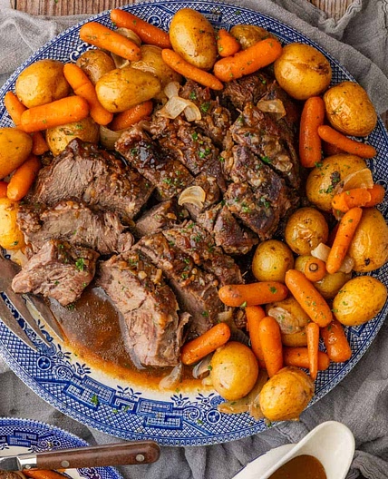 Sunday Pot Roast with Potatoes and Carrots