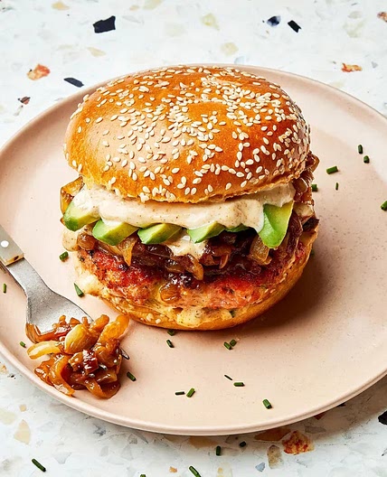 salmon burger
