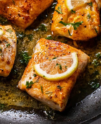 Tangy Lemon Butter Haddock