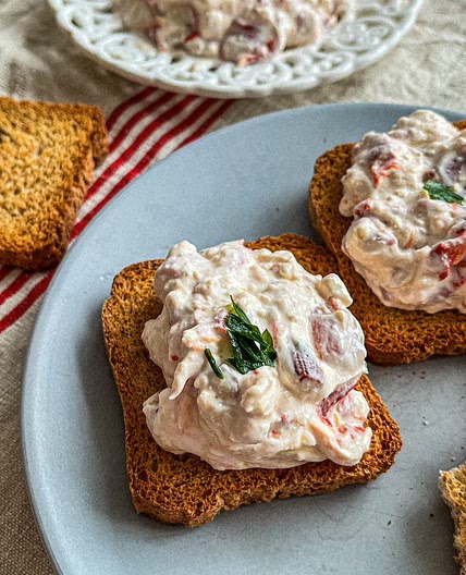 Creamy Feta Dip with Yogurt and Roasted Peppers