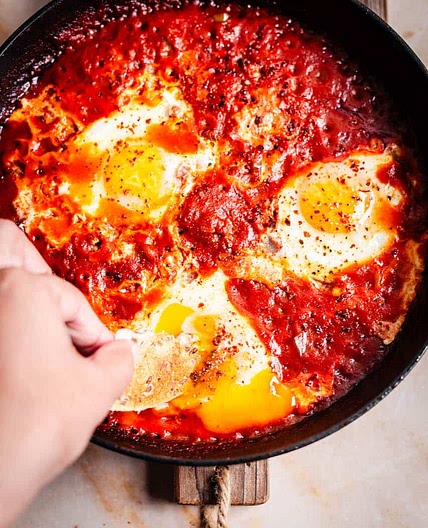 Moroccan shakshuka - Shakshuka with Harissa