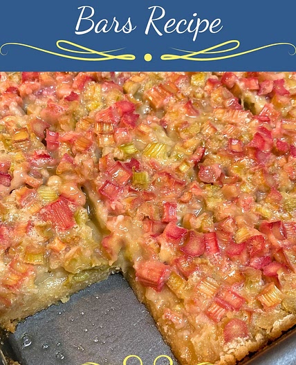Easy Rhubarb Delight Bars Recipe